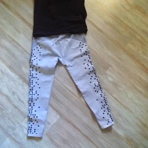 Lululemon crop yoga/gym Pants size M gray/black